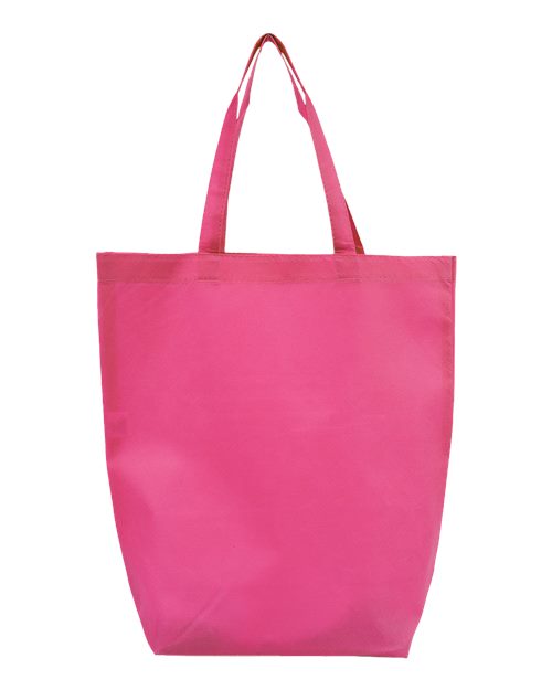 Non-Woven Gusset Bottom Tote - Hot Pink