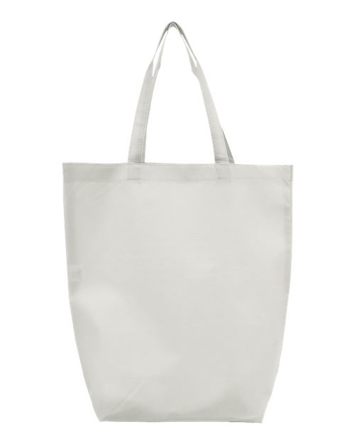Non-Woven Gusset Bottom Tote - White