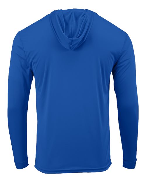 Unisex Bahama Performance Hooded Long Sleeve T-Shirt - Royal