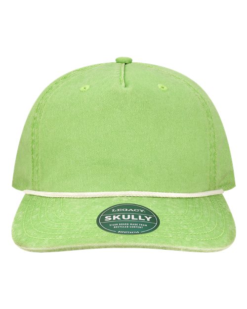 Skully Rope Cap - Lime Green