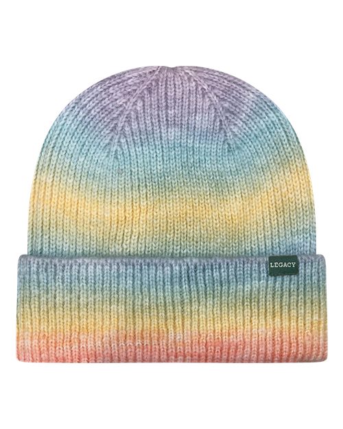 Tie-Dyed Ribbed Beanie - Sherbet