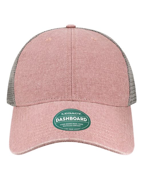 Dashboard Trucker Cap - Dusty Rose/ Grey