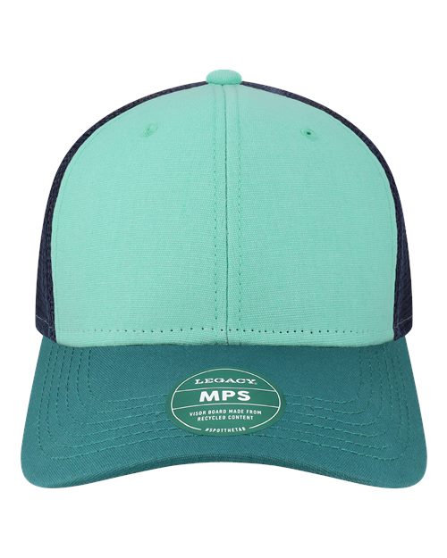 Mid-Pro Snapback Trucker Cap - Mint/ Marine/ Navy