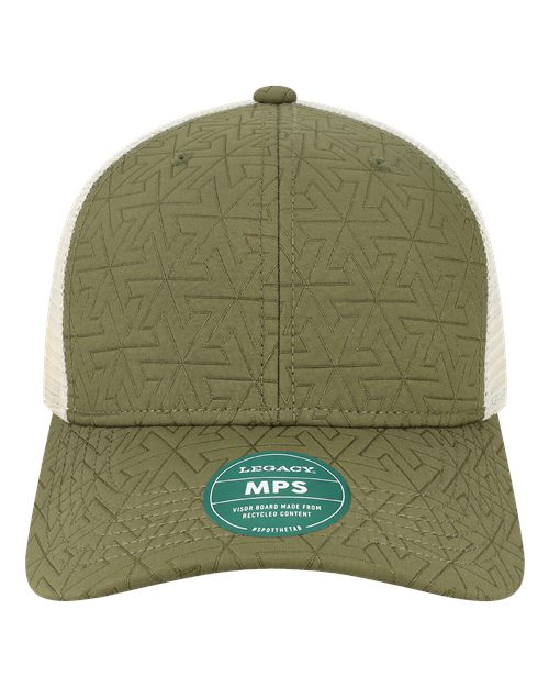 Mid-Pro Snapback Trucker Cap - Olive Z - Quilted
