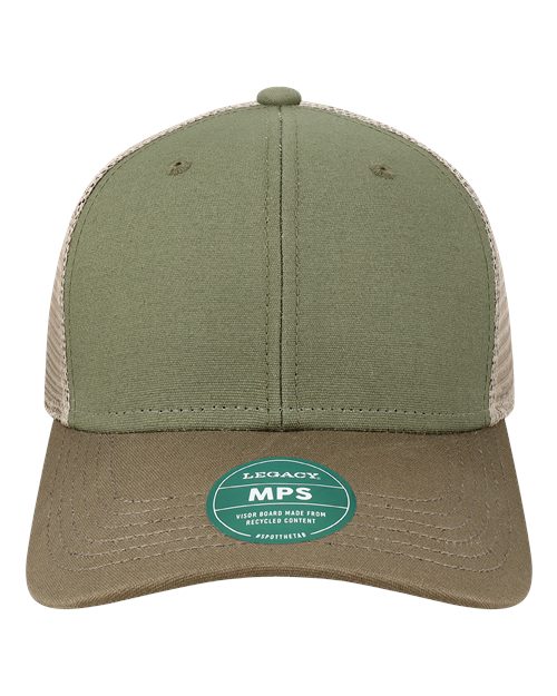 Mid-Pro Snapback Trucker Cap - Olive/ Dark Olive/ Dark Khaki