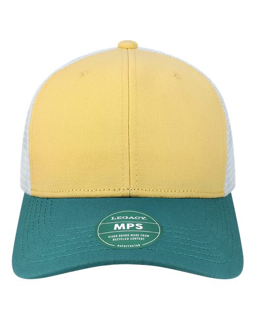 Mid-Pro Snapback Trucker Cap - Yellow/ Marine/ White