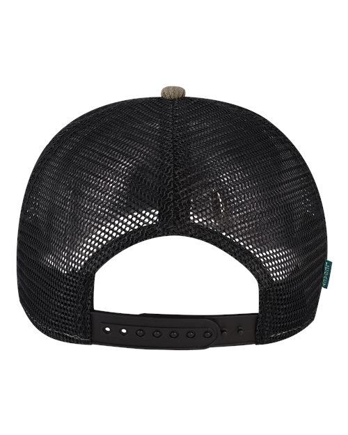 Five-Panel Adjustable Cap - Dark Grey Corduroy/ Black