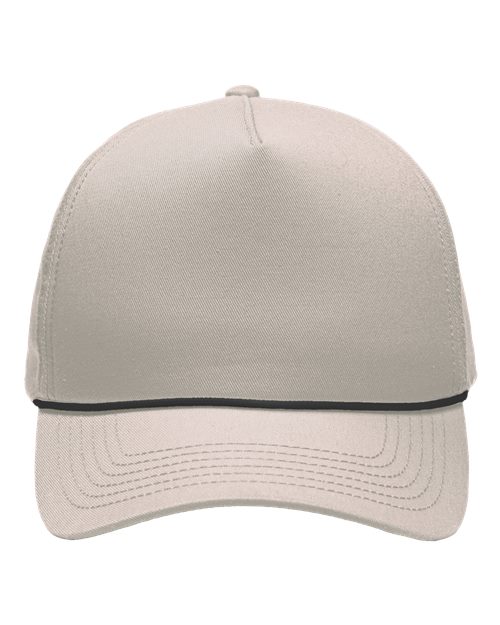 Five-Panel Rope Heritage Fit Cap - Khaki