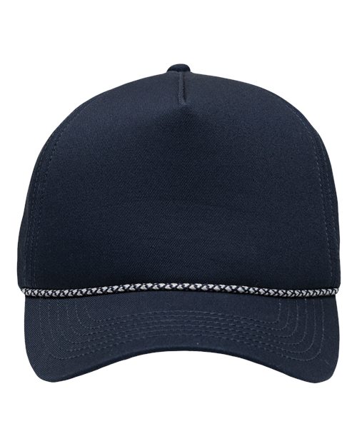 Five-Panel Rope Heritage Fit Cap - Navy
