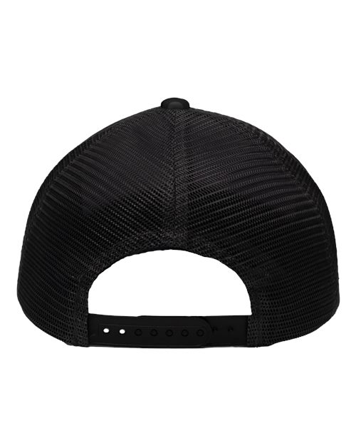 Traditional Lo-Pro Mesh Back Trucker Fit Cap - Black Camo/ Black