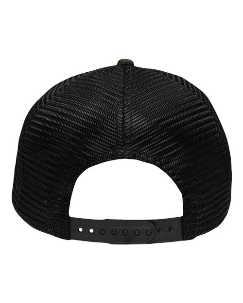 Traditional Lo-Pro Mesh Back Trucker Fit Cap - Chino Black Duck Camo/ Black