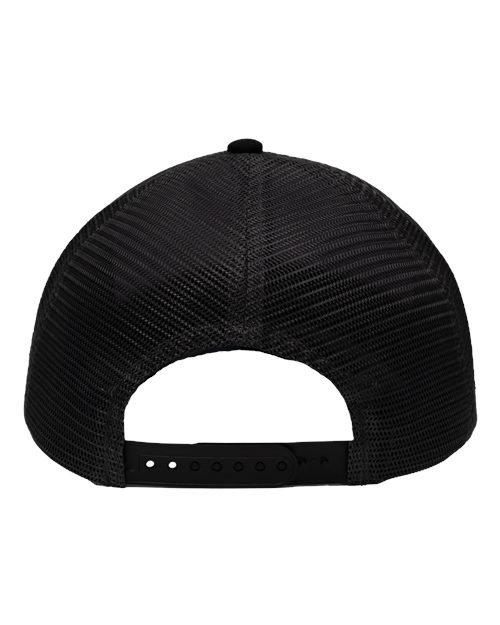 Traditional Lo-Pro Mesh Back Trucker Fit Cap - Heather Grey/ Charcoal/ Black