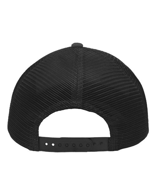 Traditional Lo-Pro Mesh Back Trucker Fit Cap - Heather Grey/ Charcoal/ Charcoal