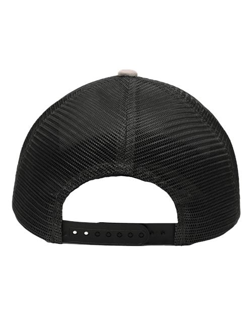 Traditional Lo-Pro Mesh Back Trucker Fit Cap - Chino Khaki/ Black