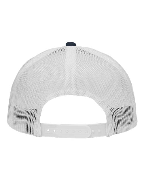 Traditional Lo-Pro Mesh Back Trucker Fit Cap - Navy Camo/ White