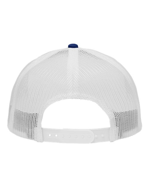 Traditional Lo-Pro Mesh Back Trucker Fit Cap - Chino Royal/ White