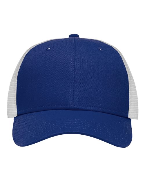 Traditional Lo-Pro Mesh Back Trucker Fit Cap - Chino Royal/ White