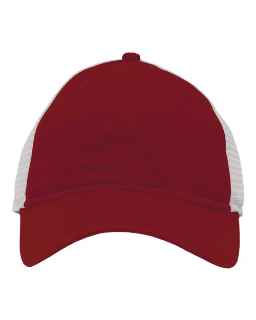Mesh Dad Hat Fit - Cardinal/ Stone