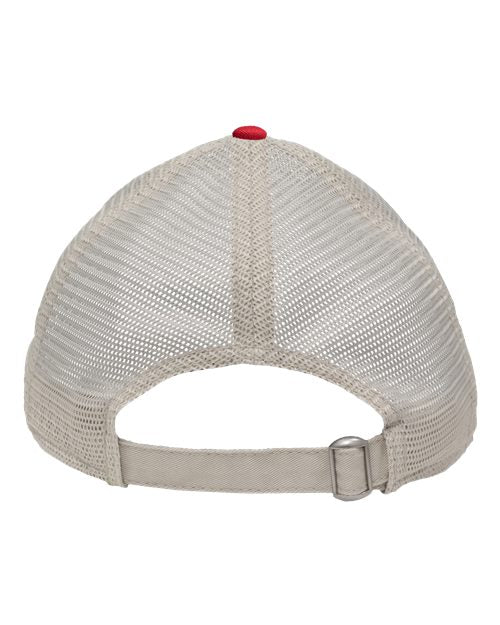 Mesh Dad Hat Fit - Red/ Stone