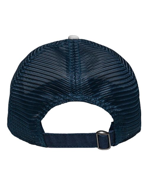 Mesh Dad Hat Fit - White/ Navy