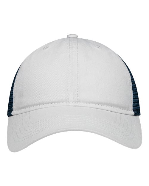 Mesh Dad Hat Fit - White/ Navy