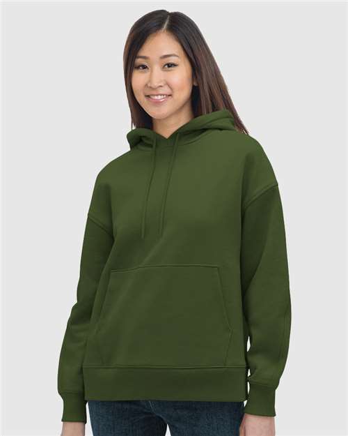 Women's USA-Made Hooded Sweatshirt - Olive Green