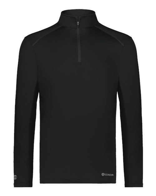 Men's CoolCore® Quarter-Zip Pullover - Black