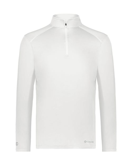 Men's CoolCore® Quarter-Zip Pullover - White