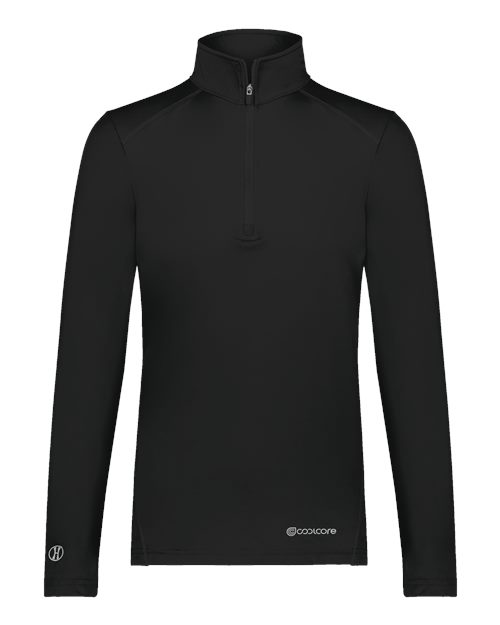 Women's CoolCore® Quarter-Zip Pullover - Black