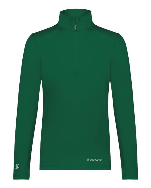 Women's CoolCore® Quarter-Zip Pullover - Dark Green