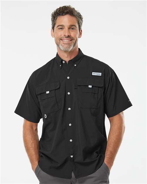 Men's PFG Bahama™ II Short Sleeve Shirt - Black