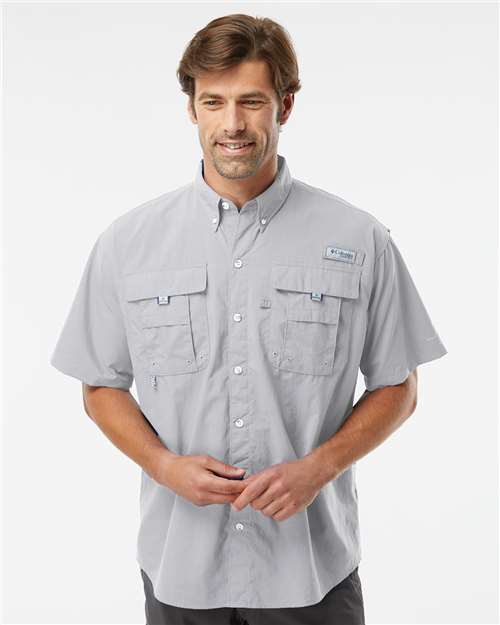 Men's PFG Bahama™ II Short Sleeve Shirt - Cool Grey