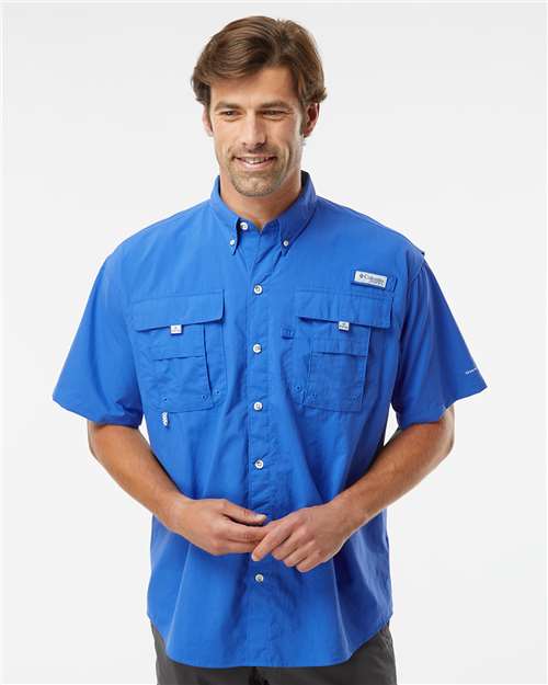 Men's PFG Bahama™ II Short Sleeve Shirt - Vivid Blue