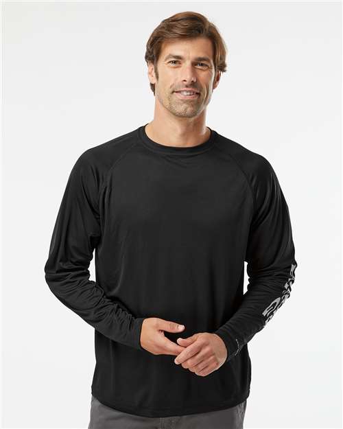 Men's PFG Terminal Tackle™ Long Sleeve T-Shirt - Black/ Cool Grey