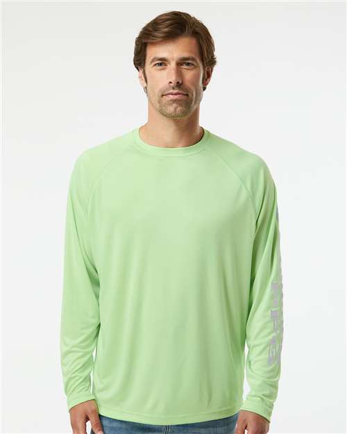 Men's PFG Terminal Tackle™ Long Sleeve T-Shirt - Key West/ Cool Grey