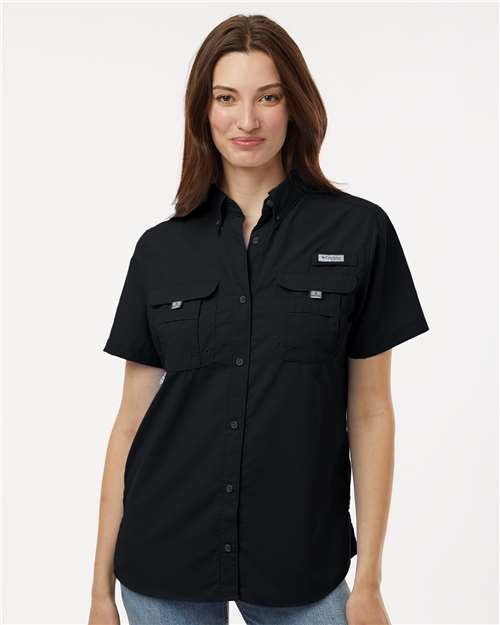 Women's PFG Bahama™ Short Sleeve Shirt - Black