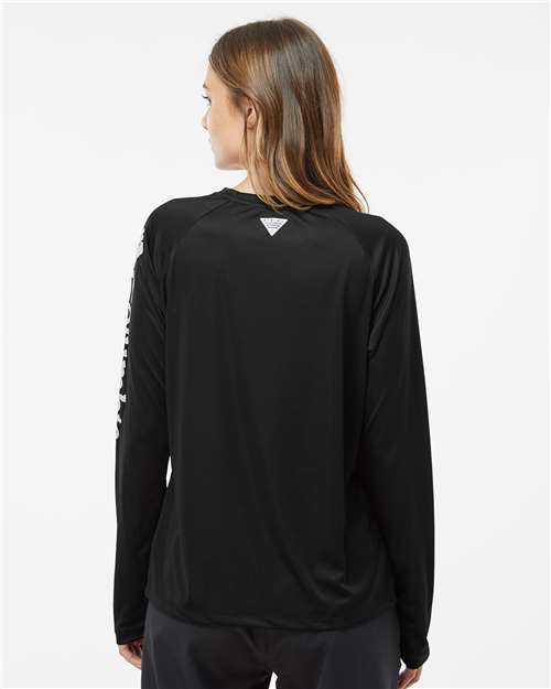 Women's PFG Tidal Tee™ II Long Sleeve - Black/ Cirrus Grey