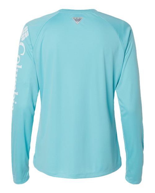 Women's PFG Tidal Tee™ II Long Sleeve - Clear Blue/ White