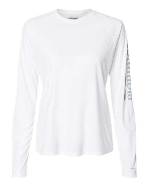 Women's PFG Tidal Tee™ II Long Sleeve - White/ Cirrus Grey