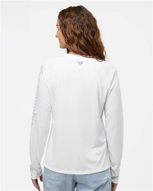 Women's PFG Tidal Tee™ II Long Sleeve - White/ Cirrus Grey