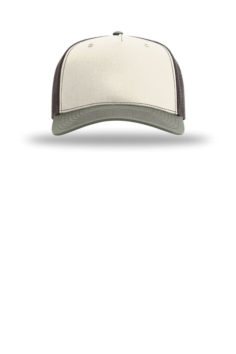 Richardson Five-Panel Champ Trucker - Birch/ Brown/ Loden