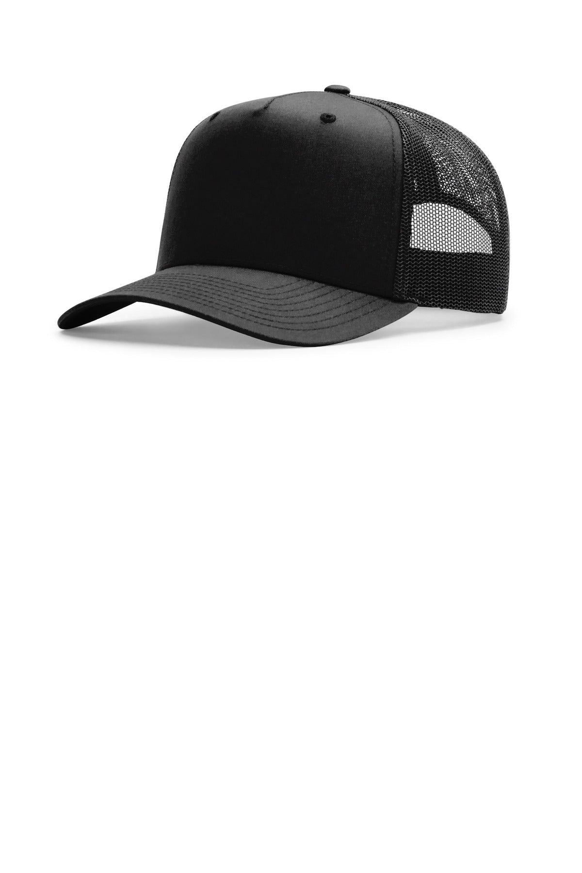 Richardson Five-Panel Champ Trucker - Black