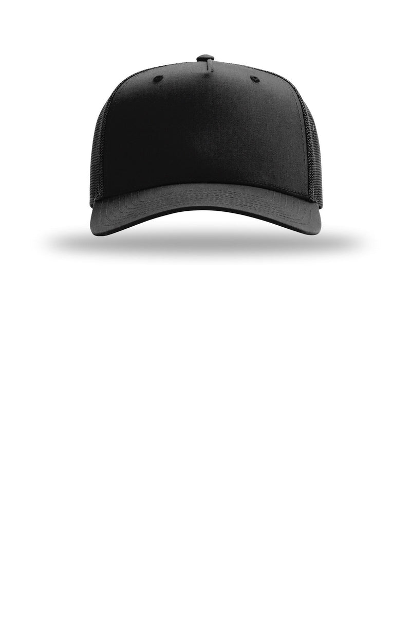 Richardson Five-Panel Champ Trucker - Black