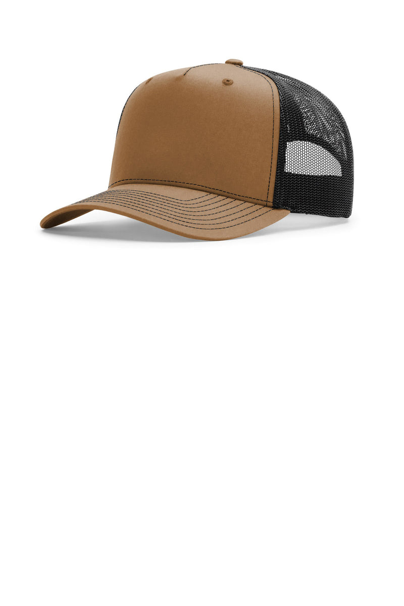 Richardson Five-Panel Champ Trucker - Caramel/ Black