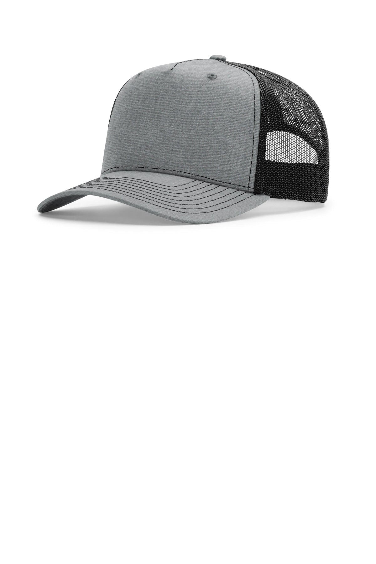 Richardson Five-Panel Champ Trucker - Heather Grey/ Black
