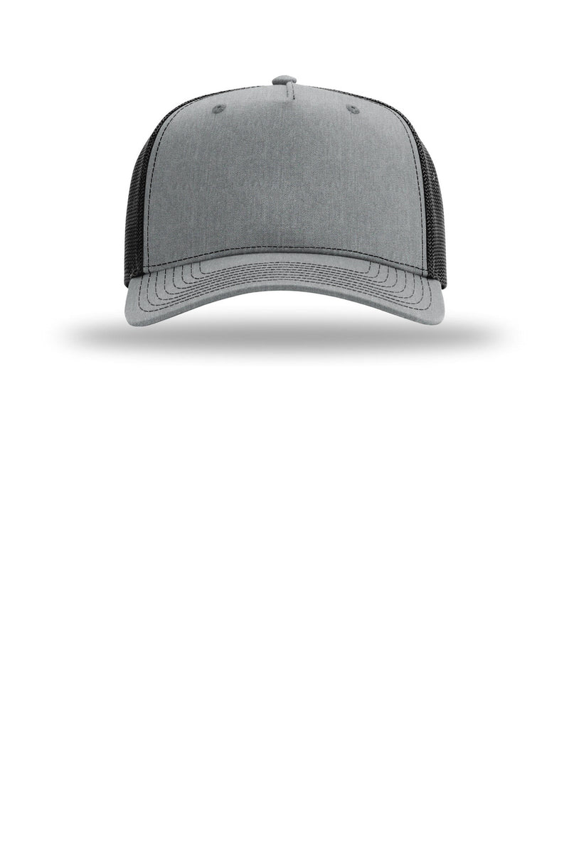 Richardson Five-Panel Champ Trucker - Heather Grey/ Black
