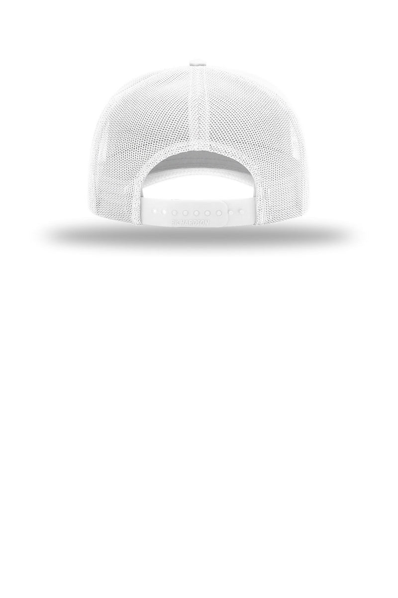 Richardson Five-Panel Champ Trucker - White