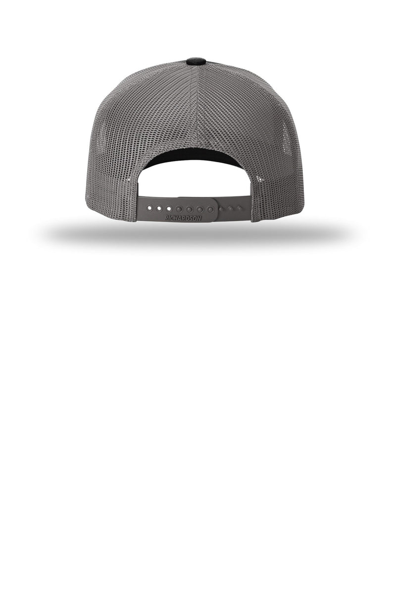 Richardson Five-Panel with Rope - Black/ Charcoal/ Charcoal
