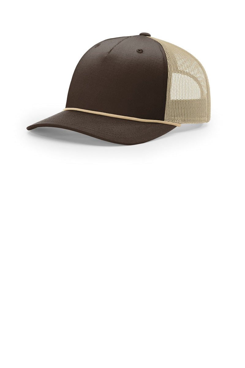 Richardson Five-Panel with Rope - Brown/ Khaki/ Khaki