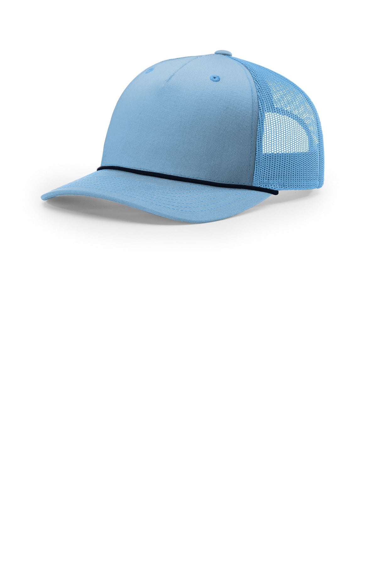 Richardson Five-Panel with Rope - Columbia Blue/ Navy